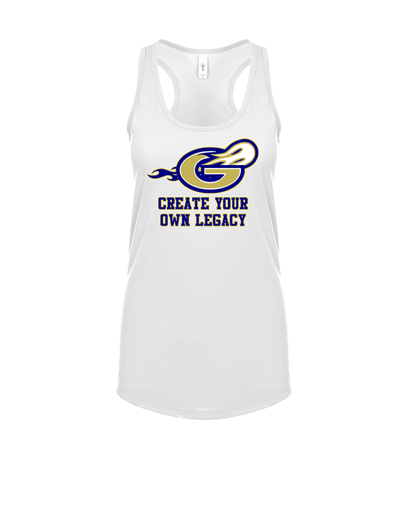 Granby HS Football Create Your Own Legacy - Womens Tank Top