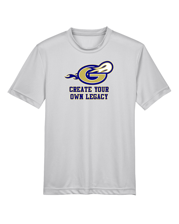 Granby HS Football Create Your Own Legacy - Youth Performance Shirt