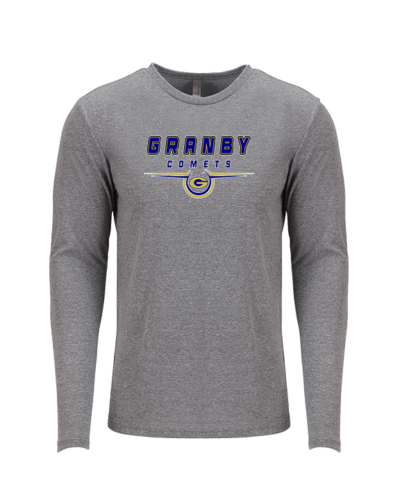 Granby HS Football Design - Tri-Blend Long Sleeve