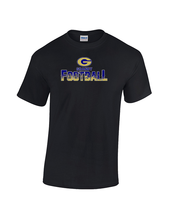 Granby HS Football Splatter - Cotton T-Shirt