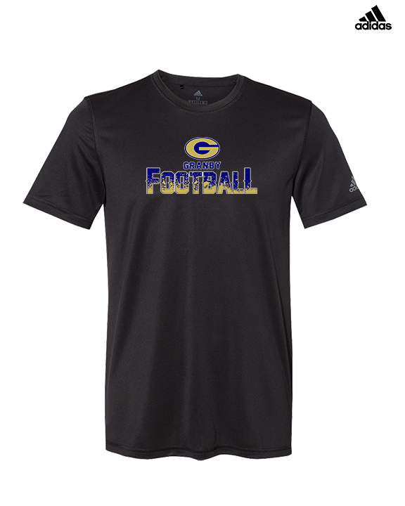 Granby HS Football Splatter - Mens Adidas Performance Shirt