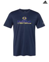 Granby HS Football Splatter - Mens Adidas Performance Shirt