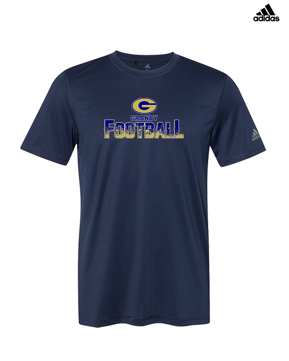 Granby HS Football Splatter - Mens Adidas Performance Shirt