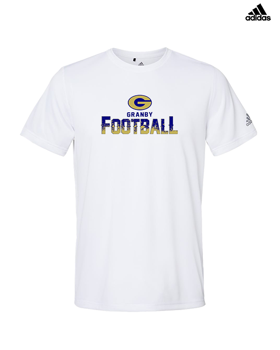 Granby HS Football Splatter - Mens Adidas Performance Shirt