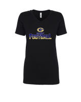 Granby HS Football Splatter - Womens Vneck