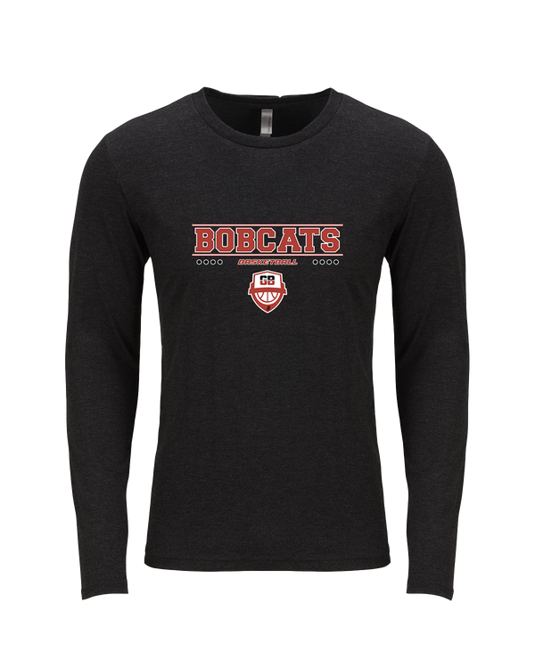 Grand Blanc HS Boys Basketball Bold - Tri Blend Long Sleeve