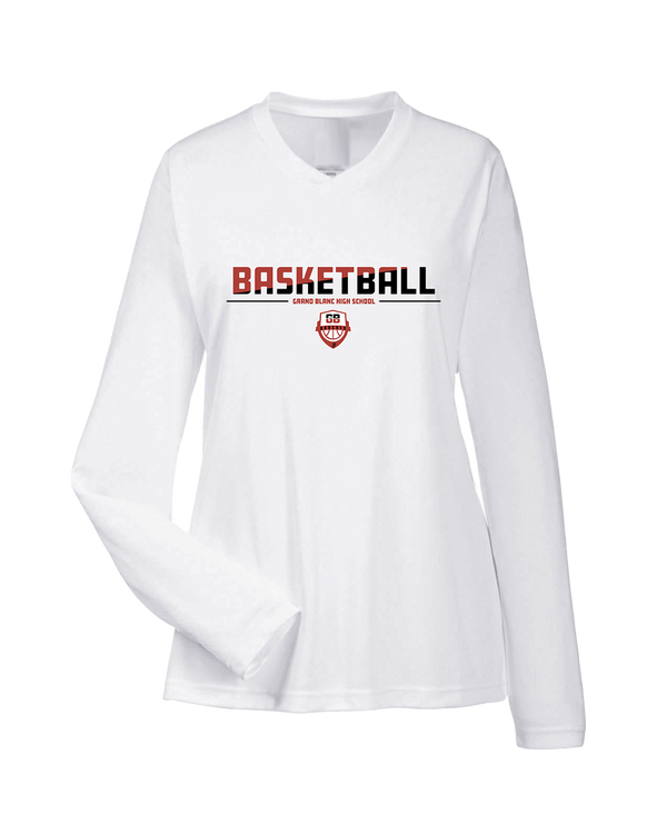 Grand Blanc HS Boys Basketball Cut - Womens Performance Long Sleeve