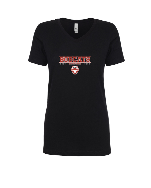 Grand Blanc HS Boys Basketball Bold - Womens V-Neck