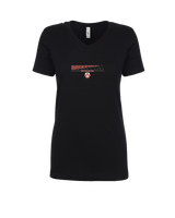 Grand Blanc HS Boys Basketball Cut - Womens V-Neck