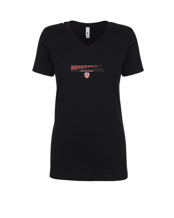 Grand Blanc HS Boys Basketball Cut - Womens V-Neck