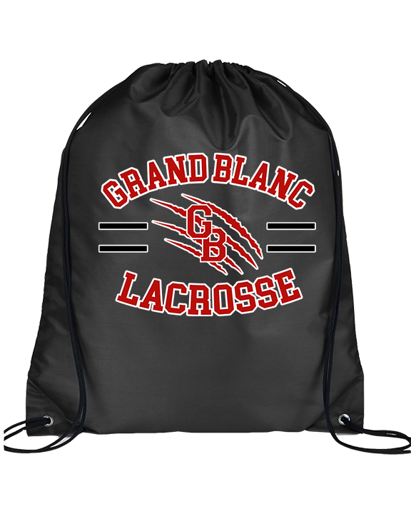 Grand Blanc HS Boys Lacrosse Curve - Drawstring Bag