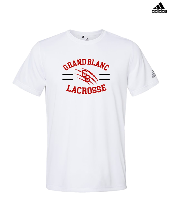 Grand Blanc HS Boys Lacrosse Curve - Mens Adidas Performance Shirt