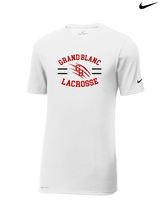 Grand Blanc HS Boys Lacrosse Curve - Mens Nike Cotton Poly Tee