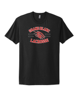 Grand Blanc HS Boys Lacrosse Curve - Mens Select Cotton T-Shirt
