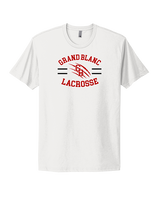 Grand Blanc HS Boys Lacrosse Curve - Mens Select Cotton T-Shirt
