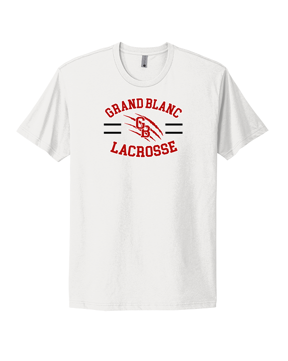 Grand Blanc HS Boys Lacrosse Curve - Mens Select Cotton T-Shirt