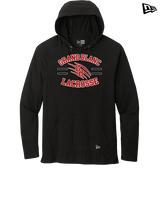Grand Blanc HS Boys Lacrosse Curve - New Era Tri-Blend Hoodie