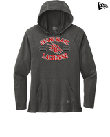 Grand Blanc HS Boys Lacrosse Curve - New Era Tri-Blend Hoodie