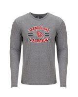 Grand Blanc HS Boys Lacrosse Curve - Tri-Blend Long Sleeve