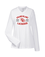 Grand Blanc HS Boys Lacrosse Curve - Womens Performance Longsleeve