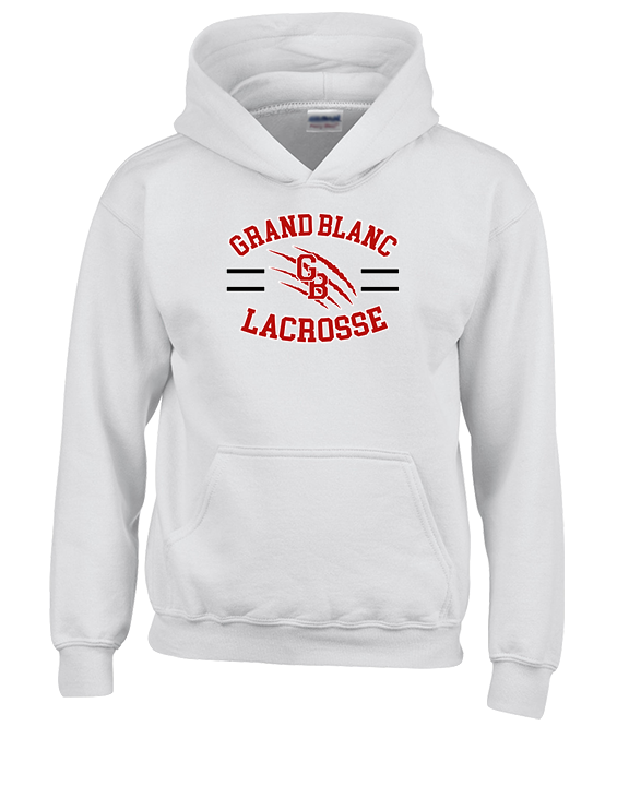 Grand Blanc HS Boys Lacrosse Curve - Youth Hoodie
