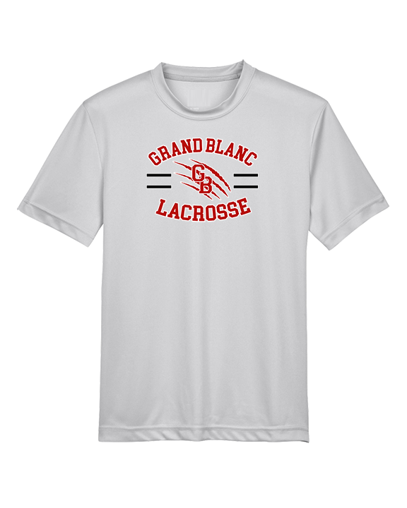 Grand Blanc HS Boys Lacrosse Curve - Youth Performance Shirt