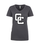 Grayslake Central Dance Logo GC - Womens V-Neck