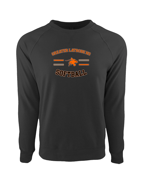 Greater Latrobe HS Softball Curve - Crewneck Sweatshirt