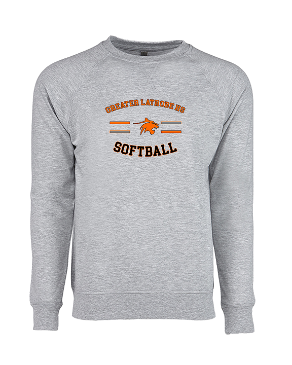 Greater Latrobe HS Softball Curve - Crewneck Sweatshirt