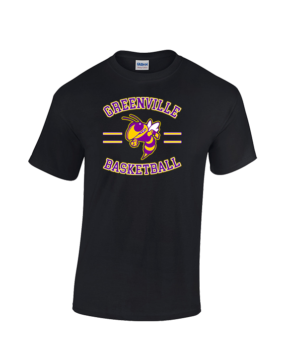 Greenville HS Boys Basketball Curve - Cotton T-Shirt