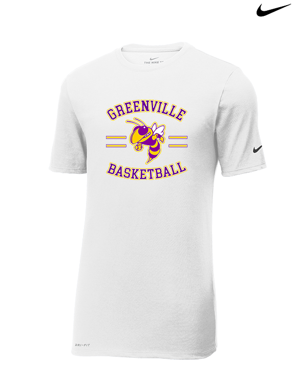 Greenville HS Girls Basketball Curve - Mens Nike Cotton Poly Tee