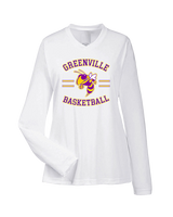 Greenville HS Boys Basketball Curve - Womens Performance Longsleeve