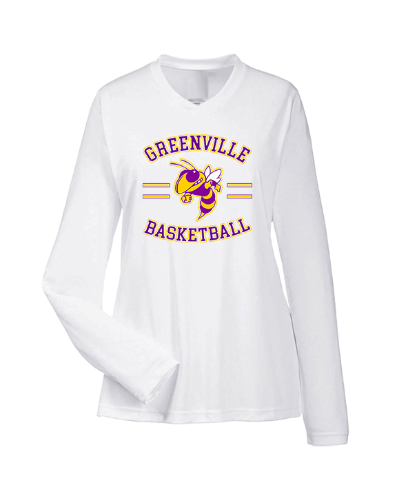 Greenville HS Boys Basketball Curve - Womens Performance Longsleeve
