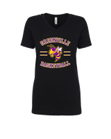 Greenville HS Boys Basketball Curve - Womens V-Neck