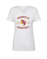 Greenville HS Boys Basketball Curve - Womens V-Neck