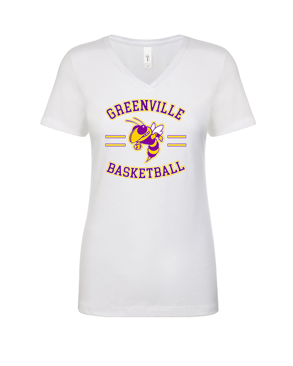 Greenville HS Girls Basketball Curve - Womens V-Neck