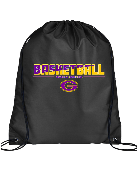 Greenville HS Boys Basketball Cut - Drawstring Bag