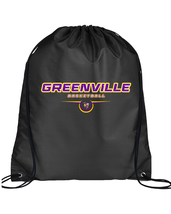 Greenville HS Girls Basketball Design - Drawstring Bag