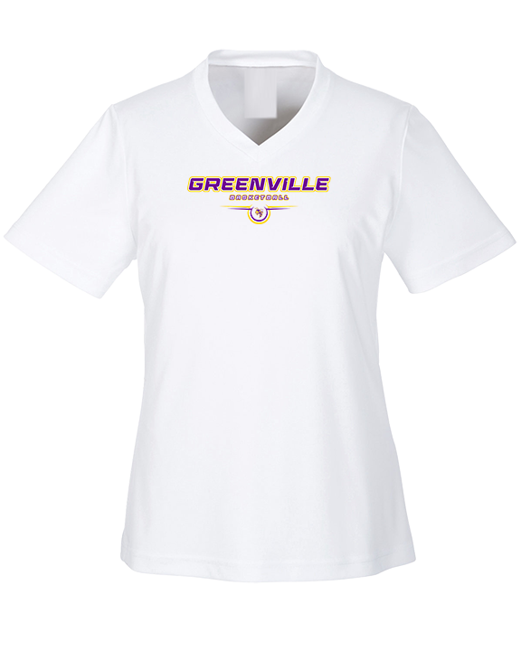Greenville HS Boys Basketball Design - Womens Performance Shirt