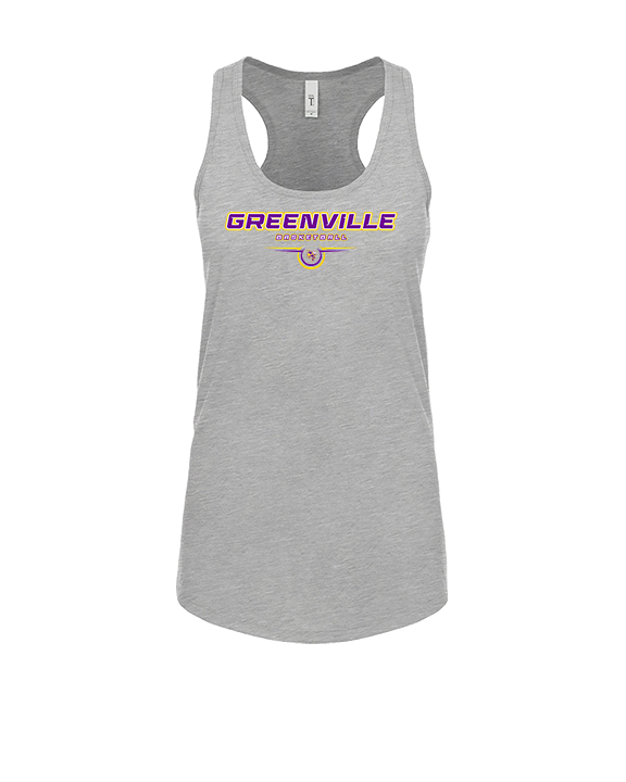 Greenville HS Boys Basketball Design - Womens Tank Top