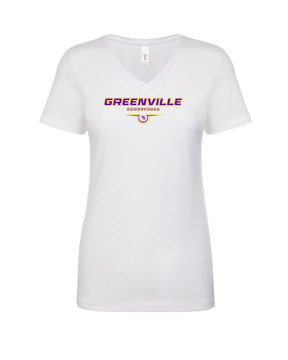 Greenville HS Girls Basketball Design - Womens Vneck