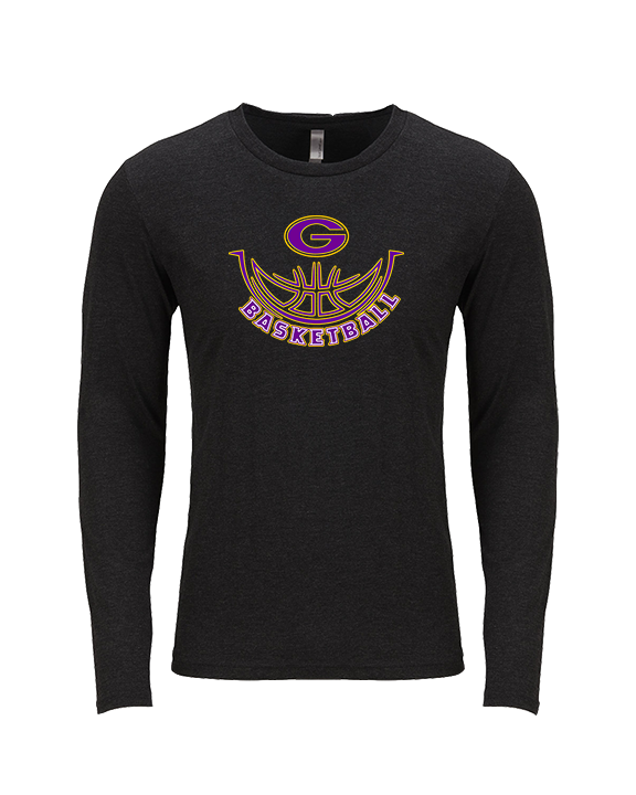 Greenville HS Girls Basketball Outline - Tri-Blend Long Sleeve