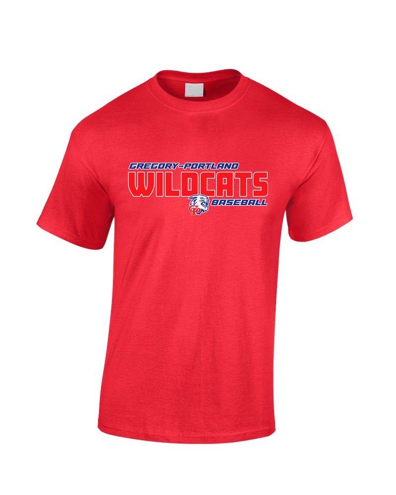 Gregory-Portland HS Baseball Bold - Cotton T-Shirt