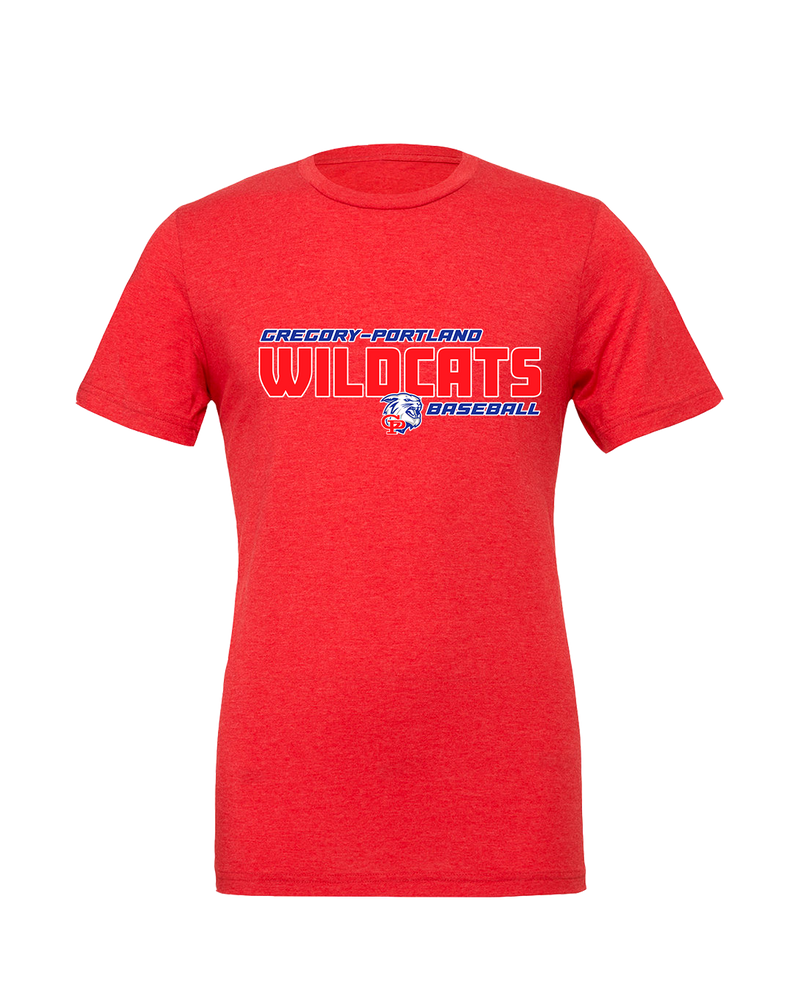 Gregory-Portland HS Baseball Bold - Mens Tri Blend Shirt