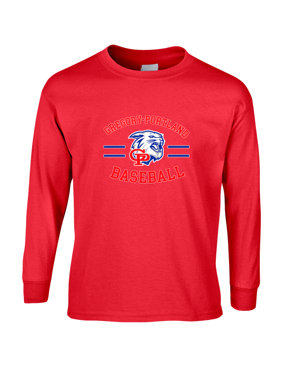 Gregory-Portland HS Baseball Curve - Mens Basic Cotton Long Sleeve