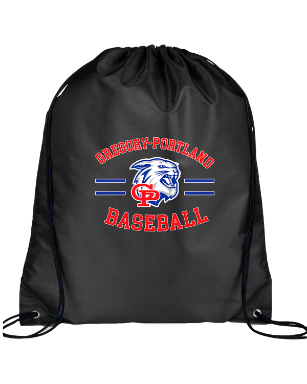 Gregory-Portland HS Baseball Curve - Drawstring Bag