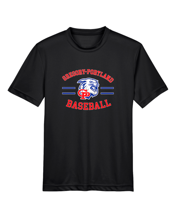 Gregory-Portland HS Baseball Curve - Youth Performance T-Shirt