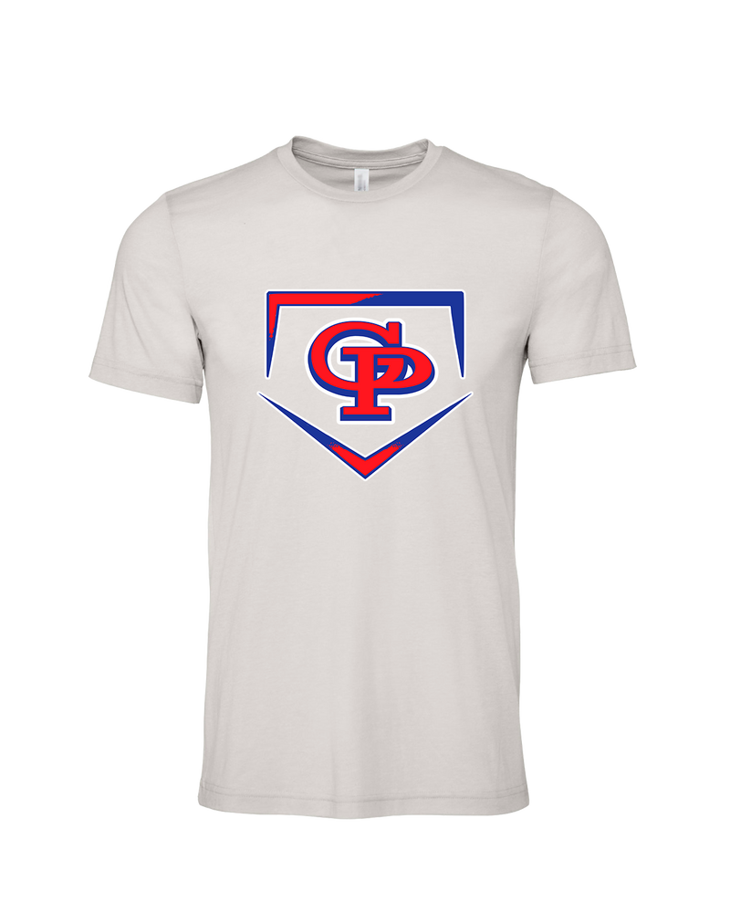 Gregory-Portland HS Baseball Plate - Mens Tri Blend Shirt