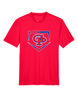 Gregory-Portland HS Baseball Plate - Youth Performance T-Shirt