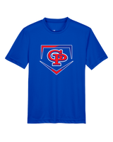 Gregory-Portland HS Baseball Plate - Youth Performance T-Shirt